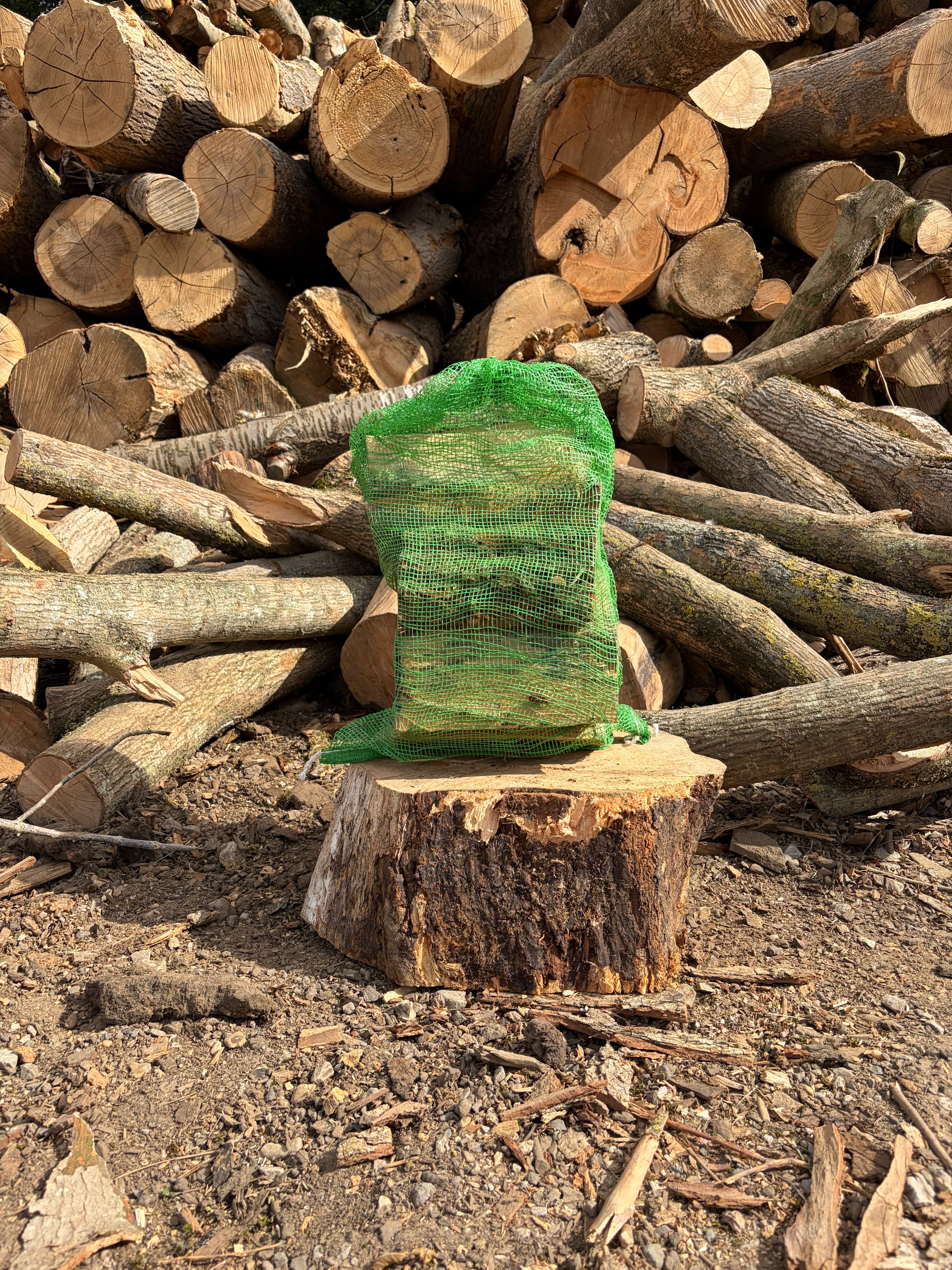 Single net bag of kiln dried logs